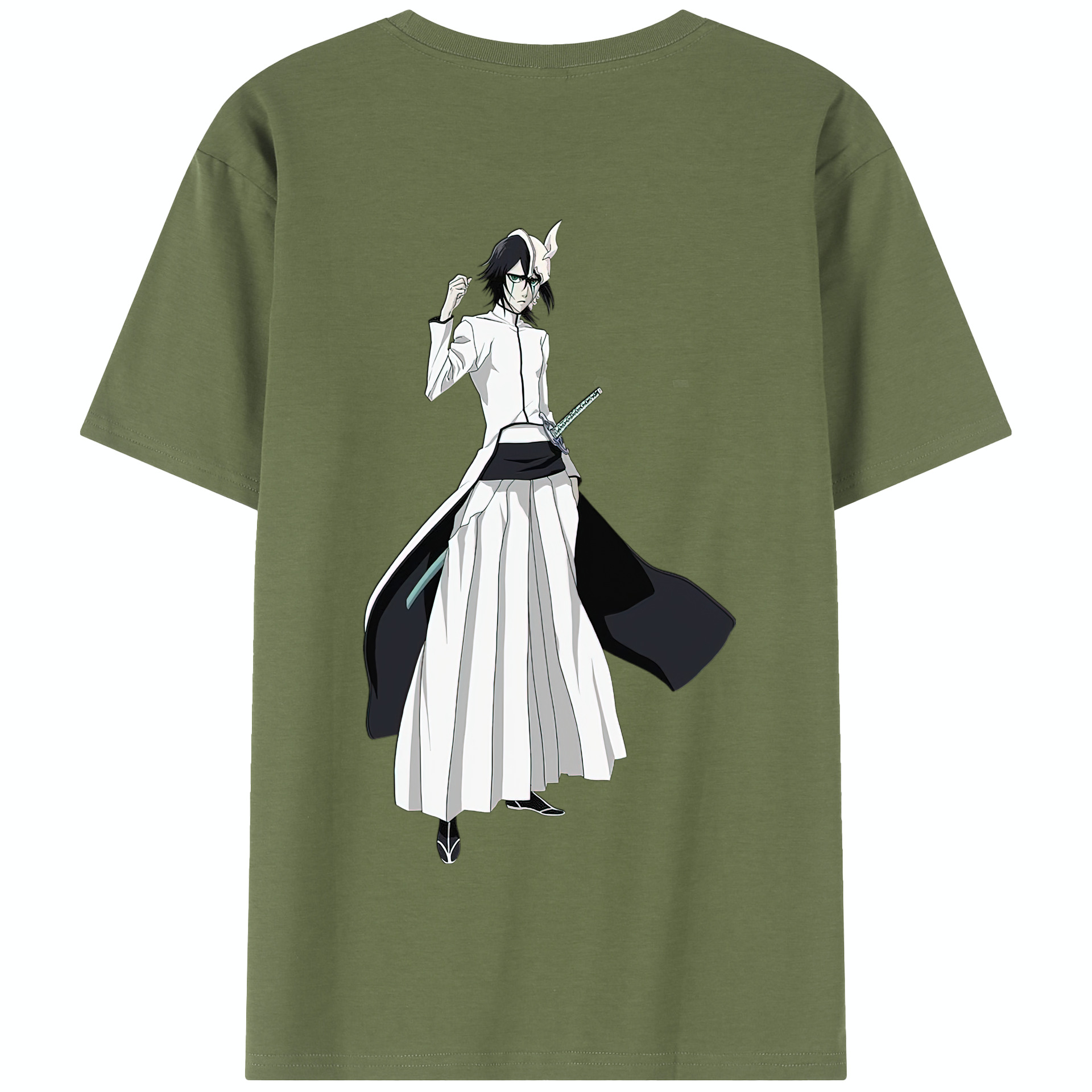 （画像用） ブリーチ ウルキオラ·シファー BLEACH Ulquiorra cifer 綿100％半袖Tシャツ（背面プリント）